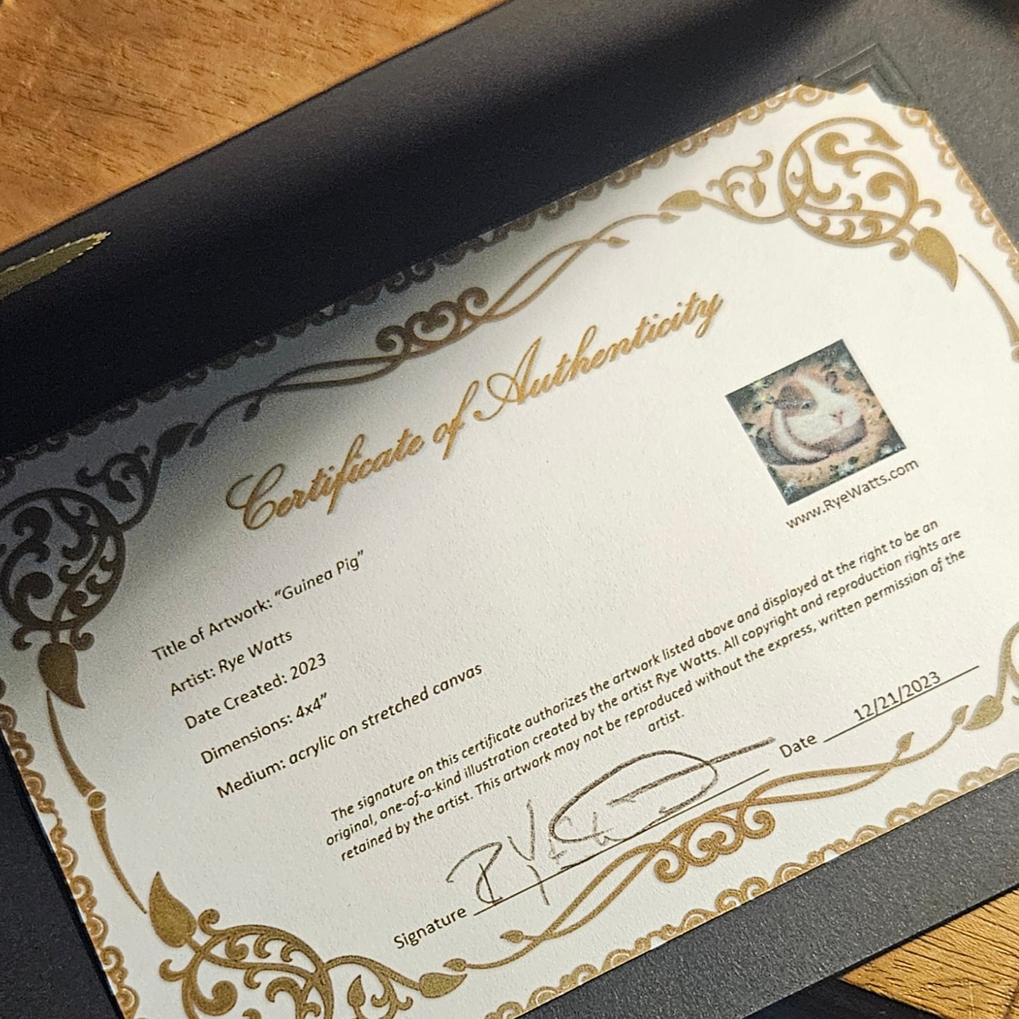 Guinea Pig - Rye Watts