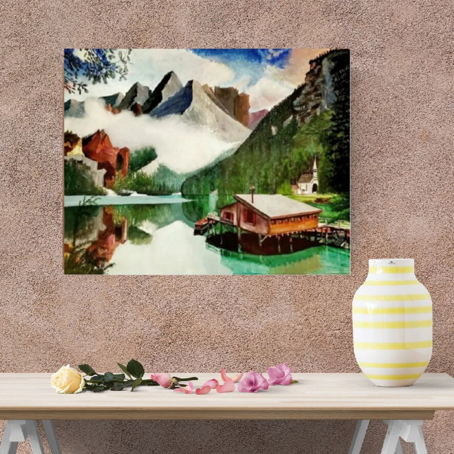 Italy Boathouse by artist Rye Watts